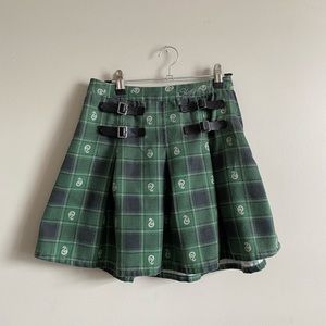 Harry Potter Slytherin Mini Skirt SMALL wizarding world